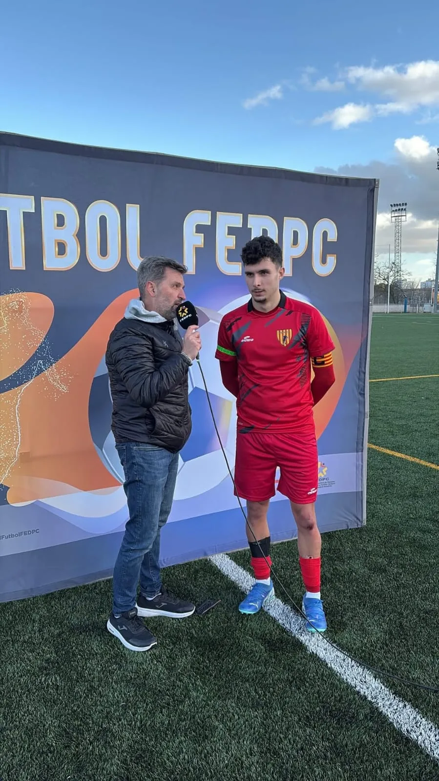 Alex Parreño · Fútbol FEDPC · Entrevistas a pie de campo